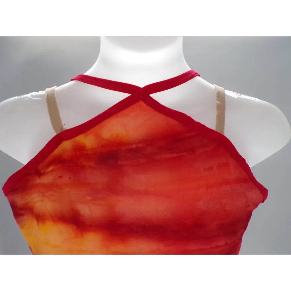 Pre-Owned Dance Costume Curtain Call E2919 Large Child Red Jazz